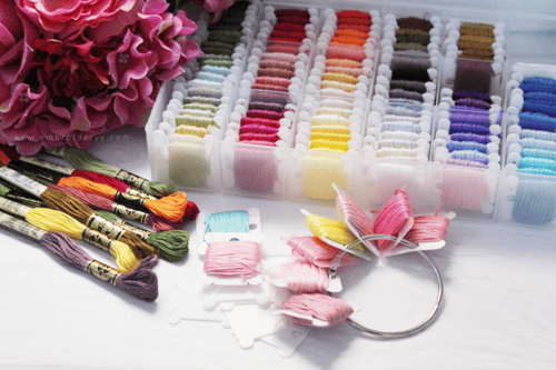 بوكس تنظيم خيوط التطريز +60 تاق بلاستيك