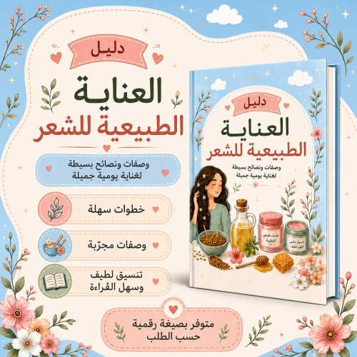الدليل الرقمي لوصفة العناية الطبيعة للشعر (كتيب)