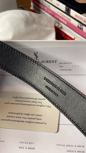 SAINT LAURENT حزام اف سان لوران