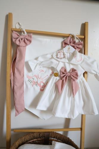 طقم فستان او افرول مع تعليقة