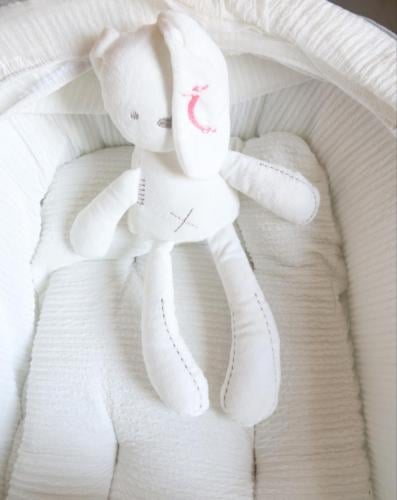 دمية ارنب مطرز باسم الطفل