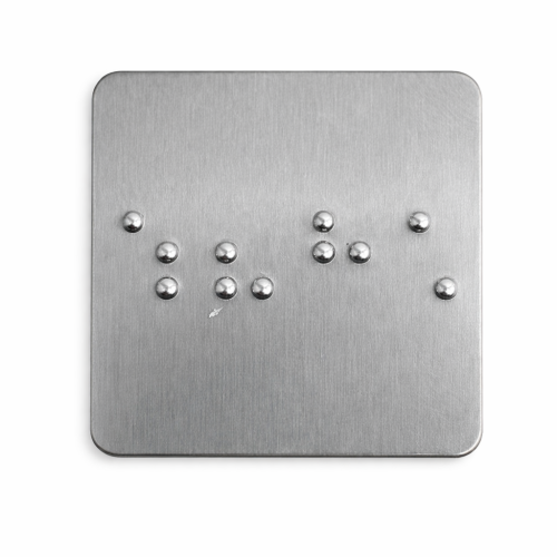 زر مصعد بطريقة برايل