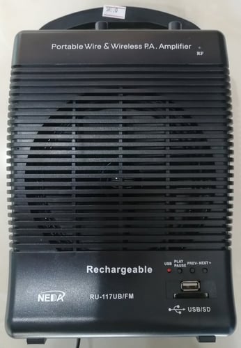 Wireless amplifier rechargeable