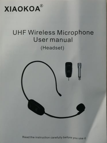 Wieeless microphone headdset