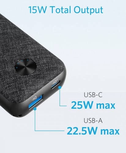 انكر بطارية باوركور ميترو بمنفذ USB ومنفذ تايب سي...