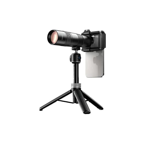 عدسة تلسكوب HD 30X مع حامل ثلاثي القوائم قابل للتم...