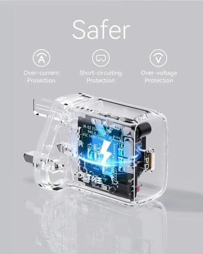 فولتمي شاحن جداري ريفو لايت بمنفذ USB-C مع سلك USB...