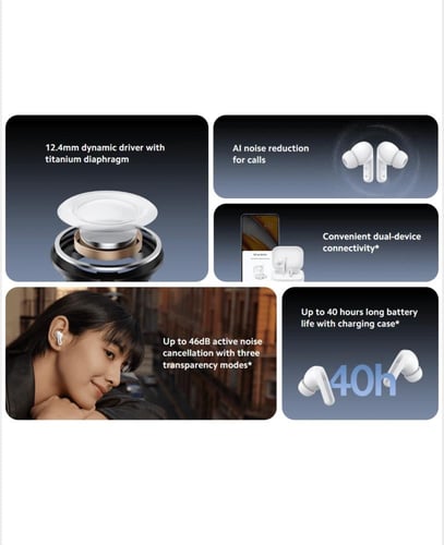 شاومي سماعة أذن ريدمي بودز 5 BHR7627GL - أسود