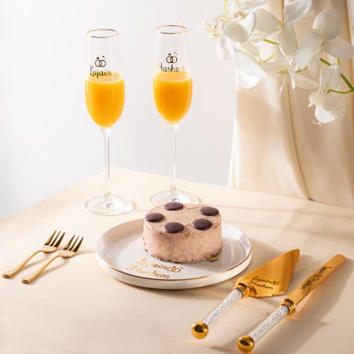 طقم كيك العرسان - فاخر