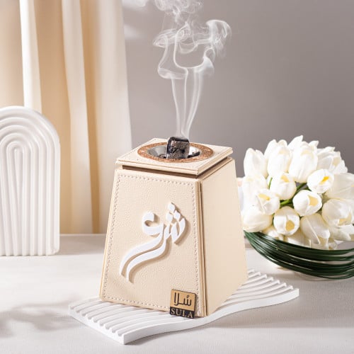 مبخرة جلدية - زهرة