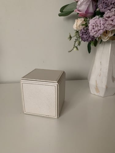 مبخرة جلدية - ورد