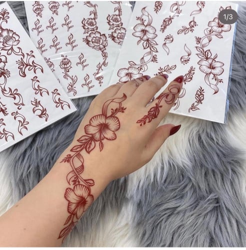 تاتو عنابي مجموعة 23