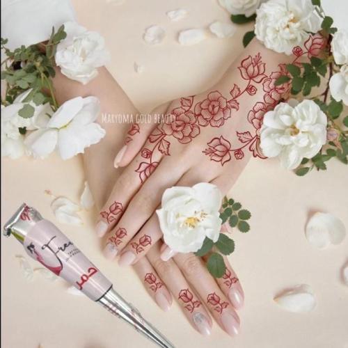 قمع حناء عنابي