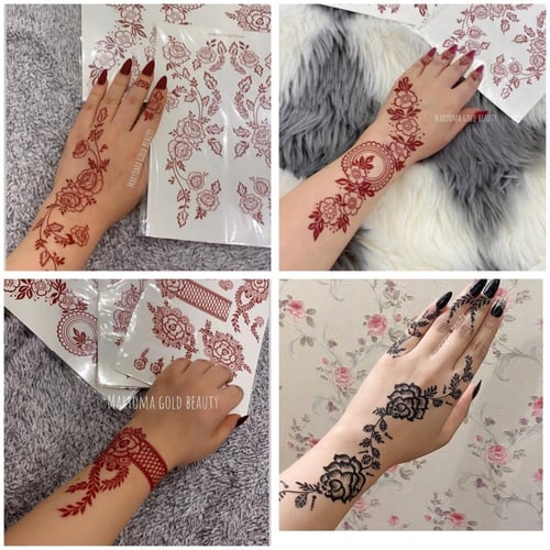 بكج تاتو اسود وعنابي (2)