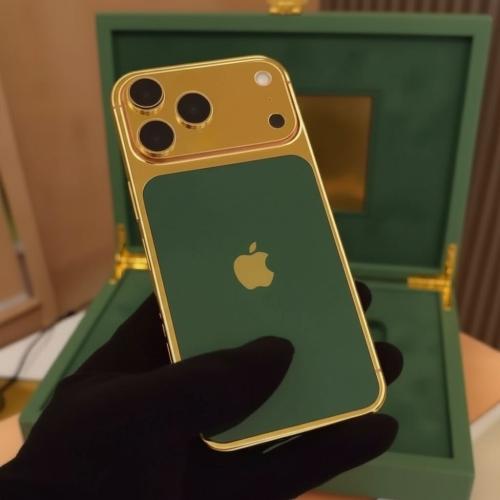 ايفون 17 مطلى ذهب كامل باى تصميم من اختيارك - جديد