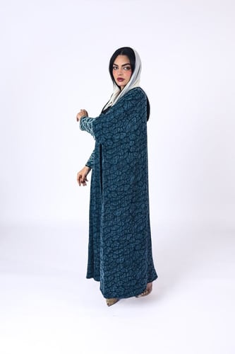 عبايه بشت حرير يباني