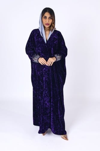 عباية مخمل شتوية