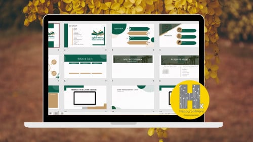 قالب عرض تقديمي لمشروع تخرج جامعة شقراء - (17 شريح...