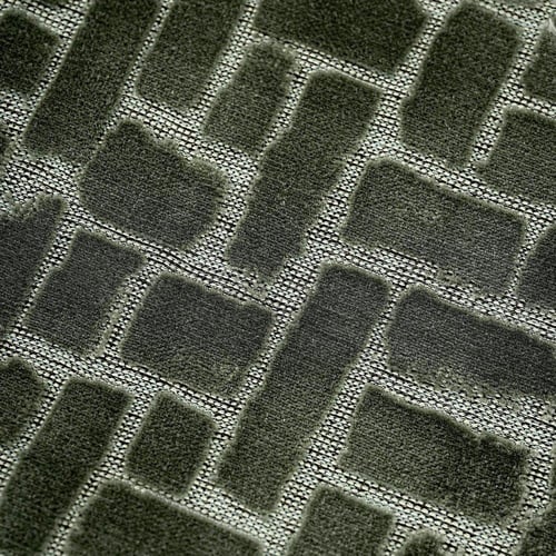 وسادة مخمل لون اخضر تصميم هندسي