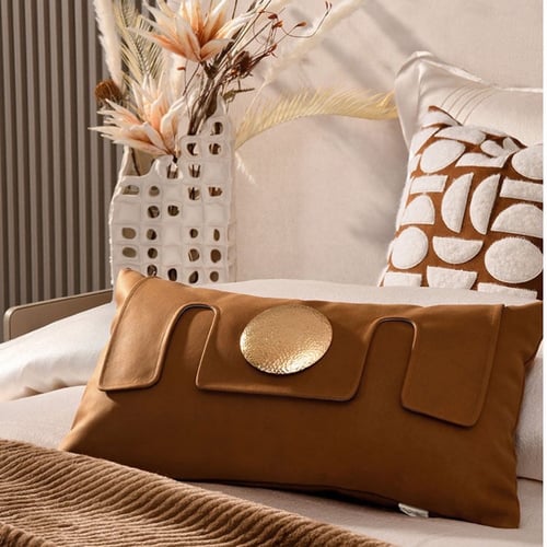 كوشن غطاء انيق بقطعة اكسسوار