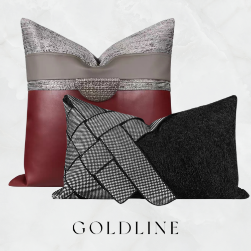 تنسيق على النمط الايطالي لون برغندي فضي اسود