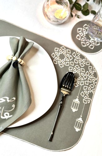 طقم سفرة رمضاني ( فانوس) بألوان متعددة