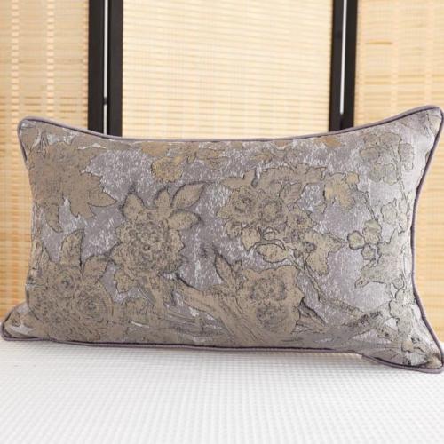 خدادية لون رمادي مزخرف ذهبي رسومات غابة مستطيل