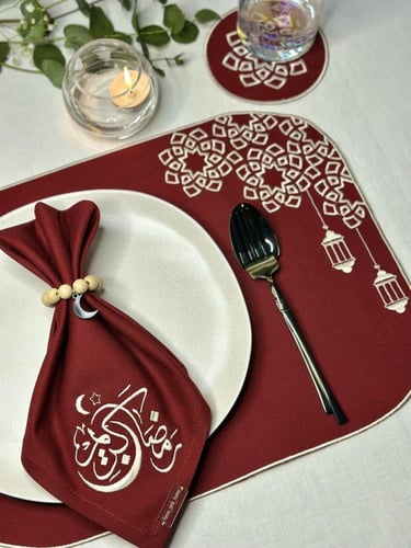 طقم سفرة رمضاني ( فانوس) بألوان متعددة