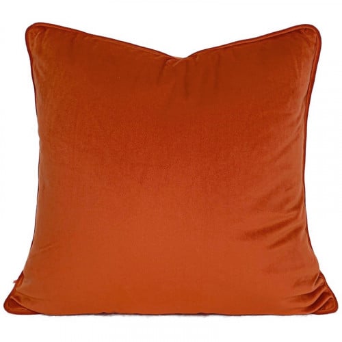 وسادة غطاء مخملية بلون برتقالي