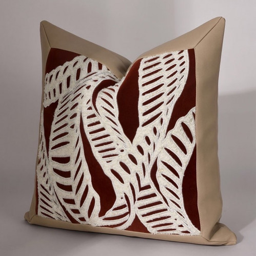 كوشن غطاء متعدد الخامات بتصميم رائع