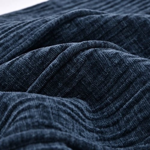 خدادية لون ازرق بطيات منسوجة