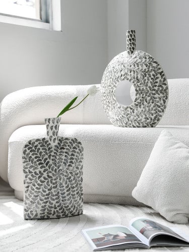 مزهرية زينة من الصدف