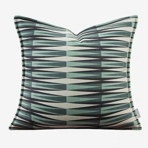 وسادة مربع بطابع هندسي