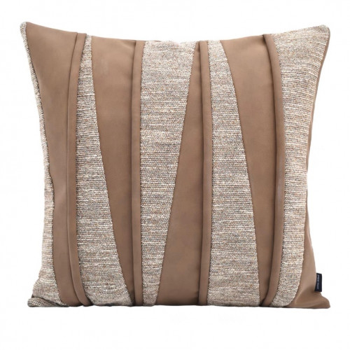 كوشن غطاء بلون بني