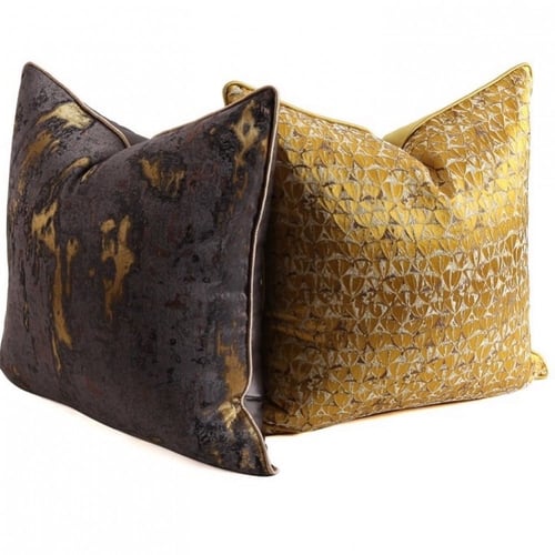 تنسيق كوشنز (غطاء )بلون بني واصفر