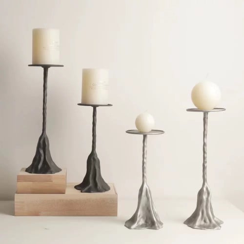 حامل شموع تصميم جبل معدني