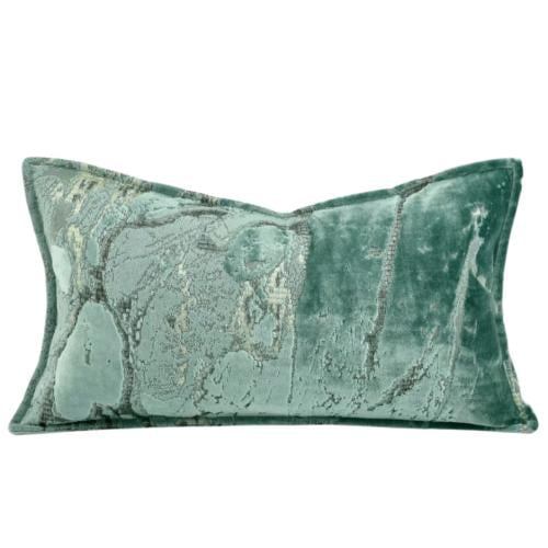 غطاء خدادية مخملي فاخر لون تيفاني