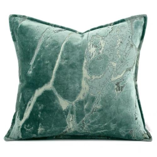 غطاء خدادية مخملي فاخر لون تيفاني