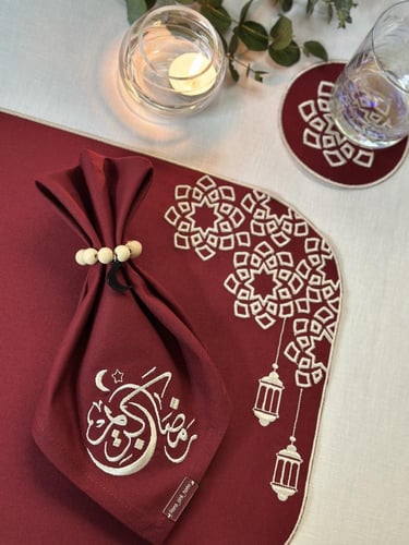 طقم سفرة رمضاني ( فانوس) بألوان متعددة