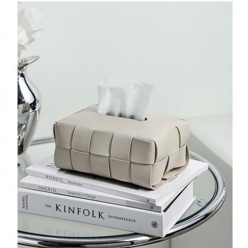 غطاء مناديل رمادي فاتح