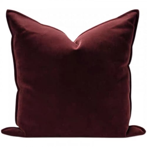 كوشن غطاء عنابي