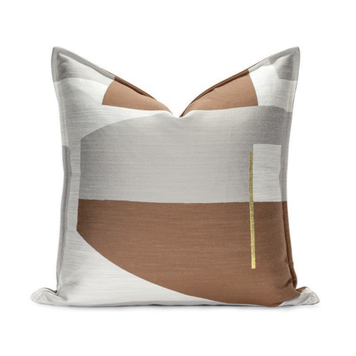 وسادة غطاء بني رمادي