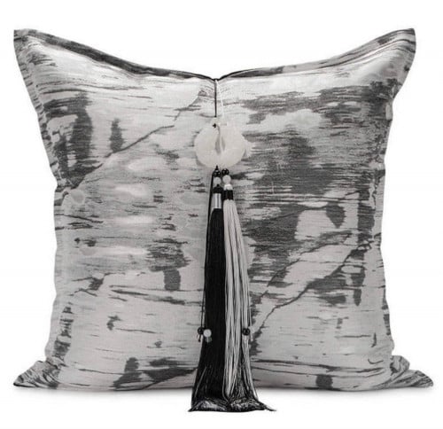 كوشن غطاء تموجات رمادي باكسسوار