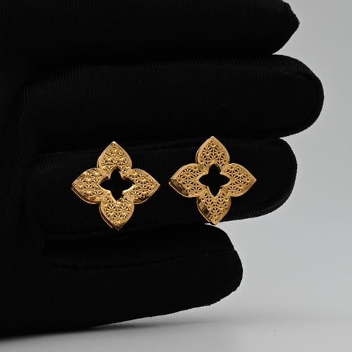 حلق ذهب عيار 21