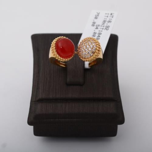 خاتم ذهب الورده