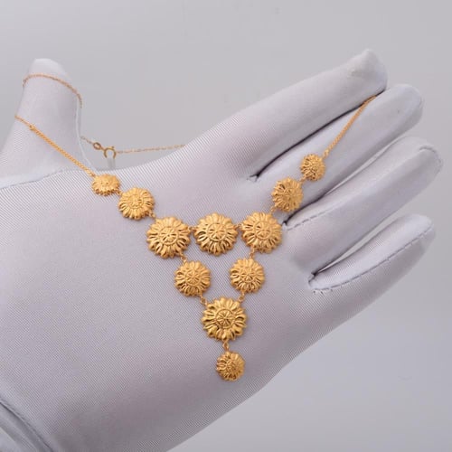 عقد ذهب كرسي جابر