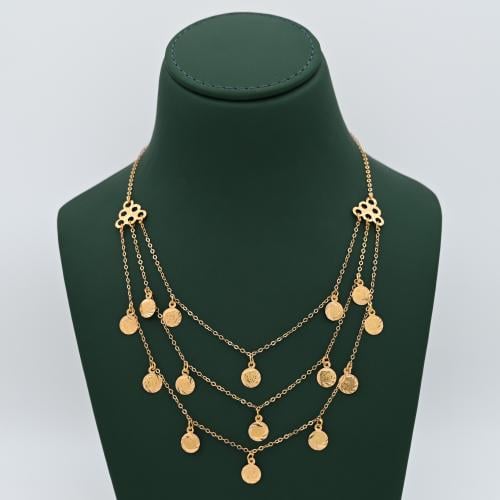 عقد ذهب عيار 21