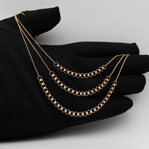 عقد ذهب عيار 21