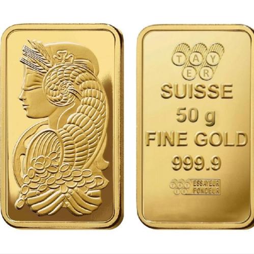 سبيكة ذهب 50 جرام عيار 24