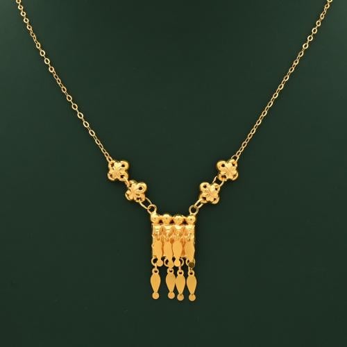 عقد ذهب عيار 21